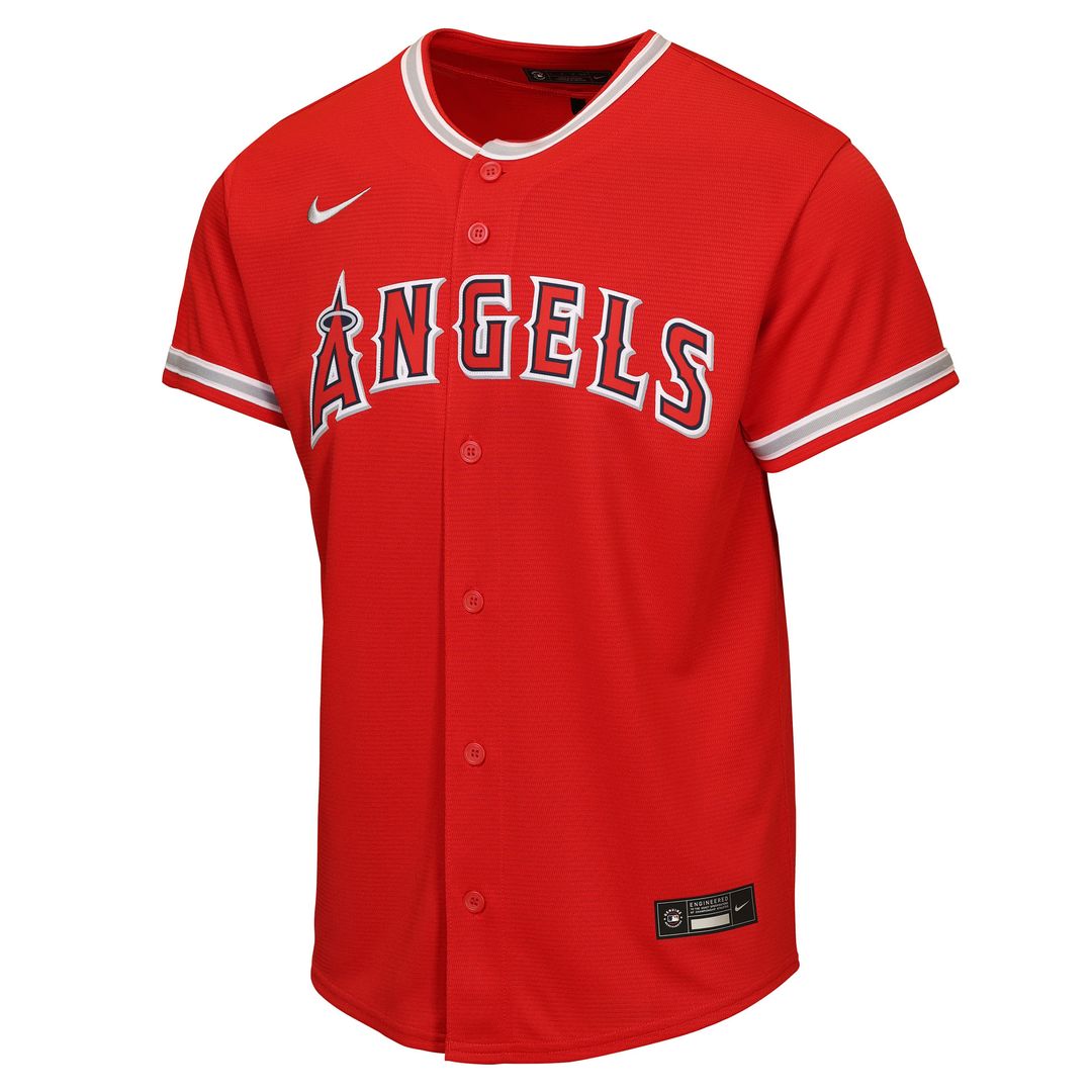 Los Angeles Angels Mike Trout Nike Youth Alternate Replica Jersey - Red Team Jersey Sports Fan Apparel