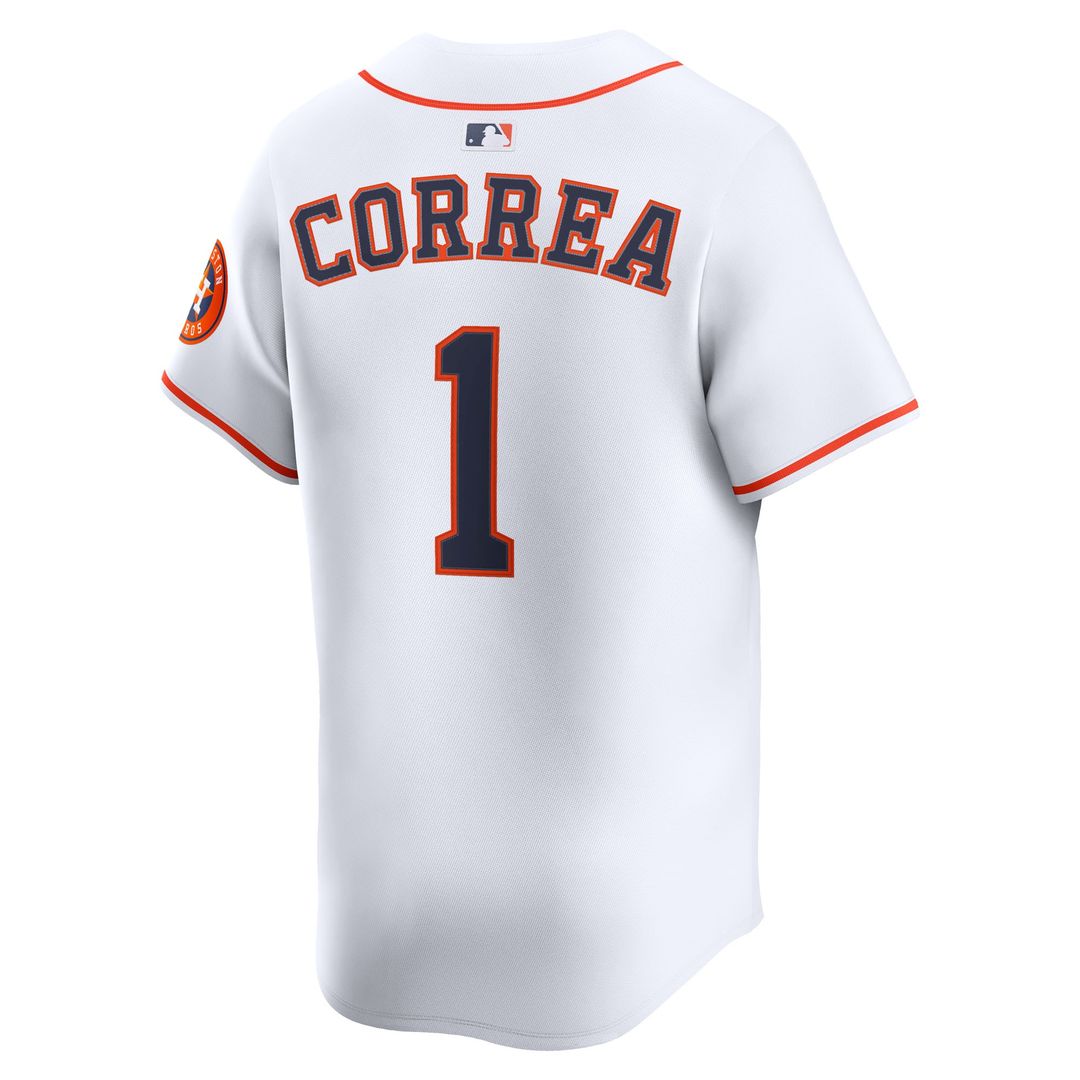Houston Astros Carlos Correa Nike Home Limited Player Jersey - White Team Jersey Sports Fan Apparel