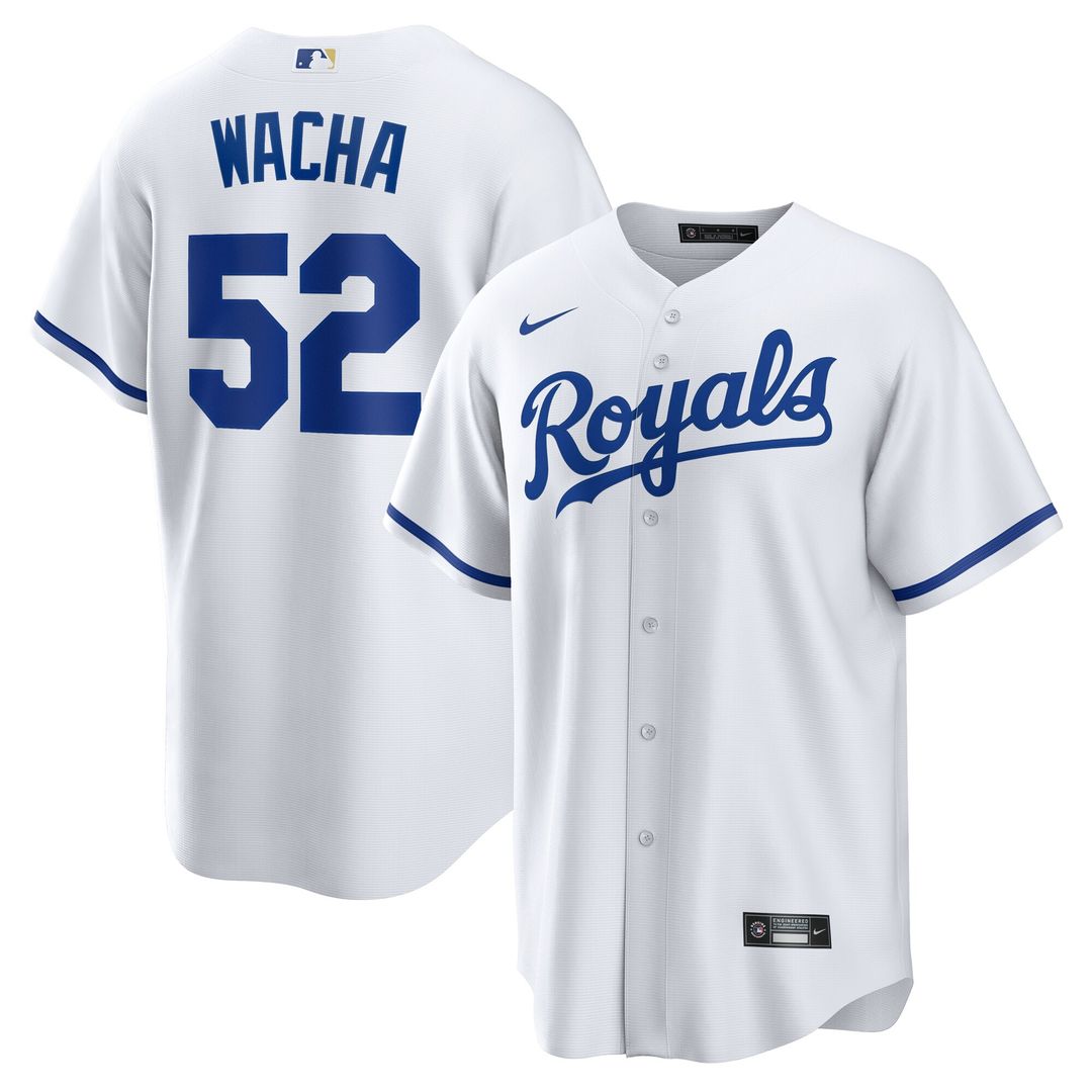 Kansas City Royals Michael Wacha Nike Home Replica Jersey - White Team Jersey Sports Fan Apparel