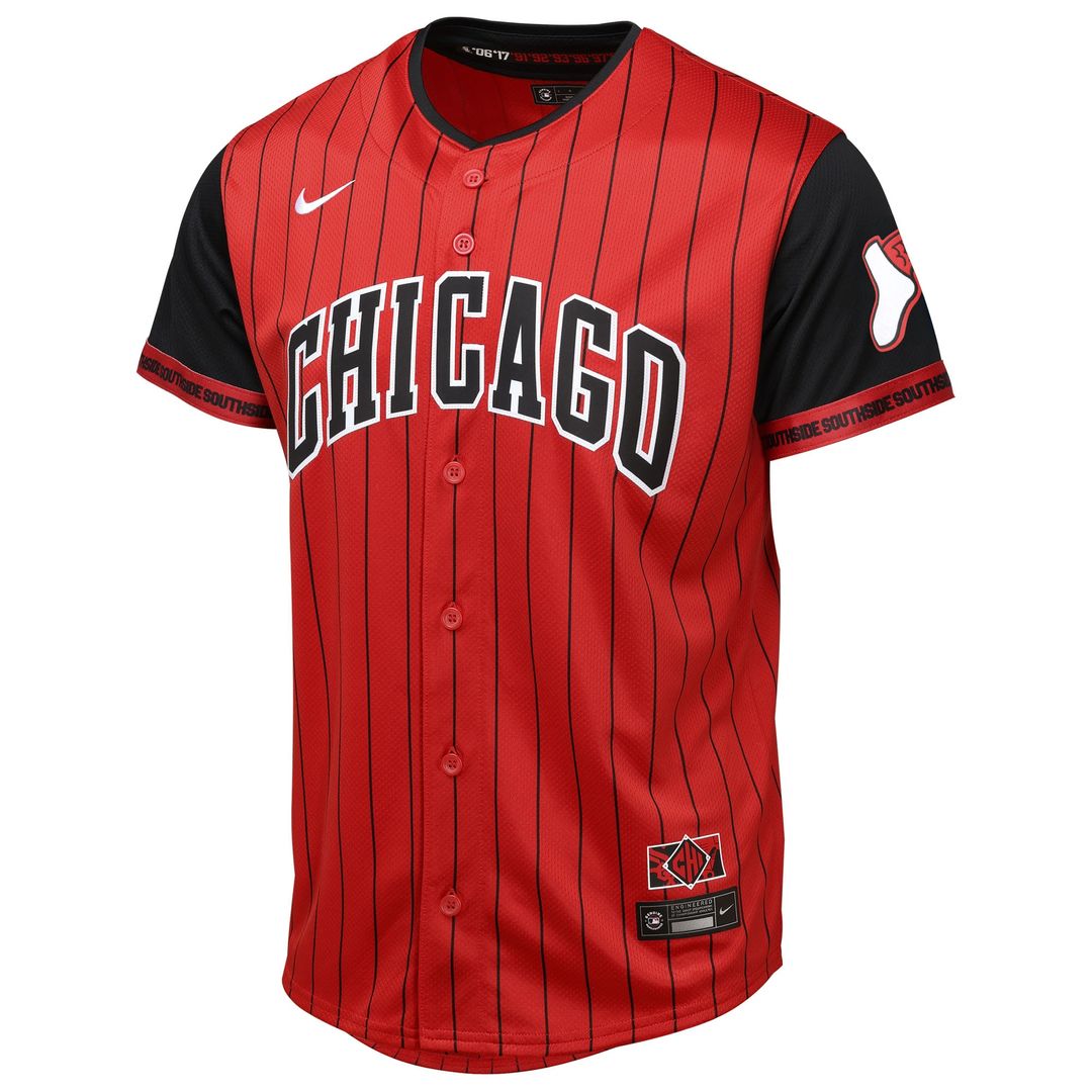Chicago White Sox Youth 2025 City Connect Limited Jersey - Red/Black Team Jersey Sports Fan Apparel