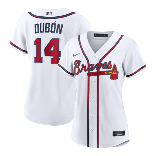 Atlanta Braves Mauricio Dubón Nike Women's Home Replica Jersey - White Team Jersey Sports Fan Apparel