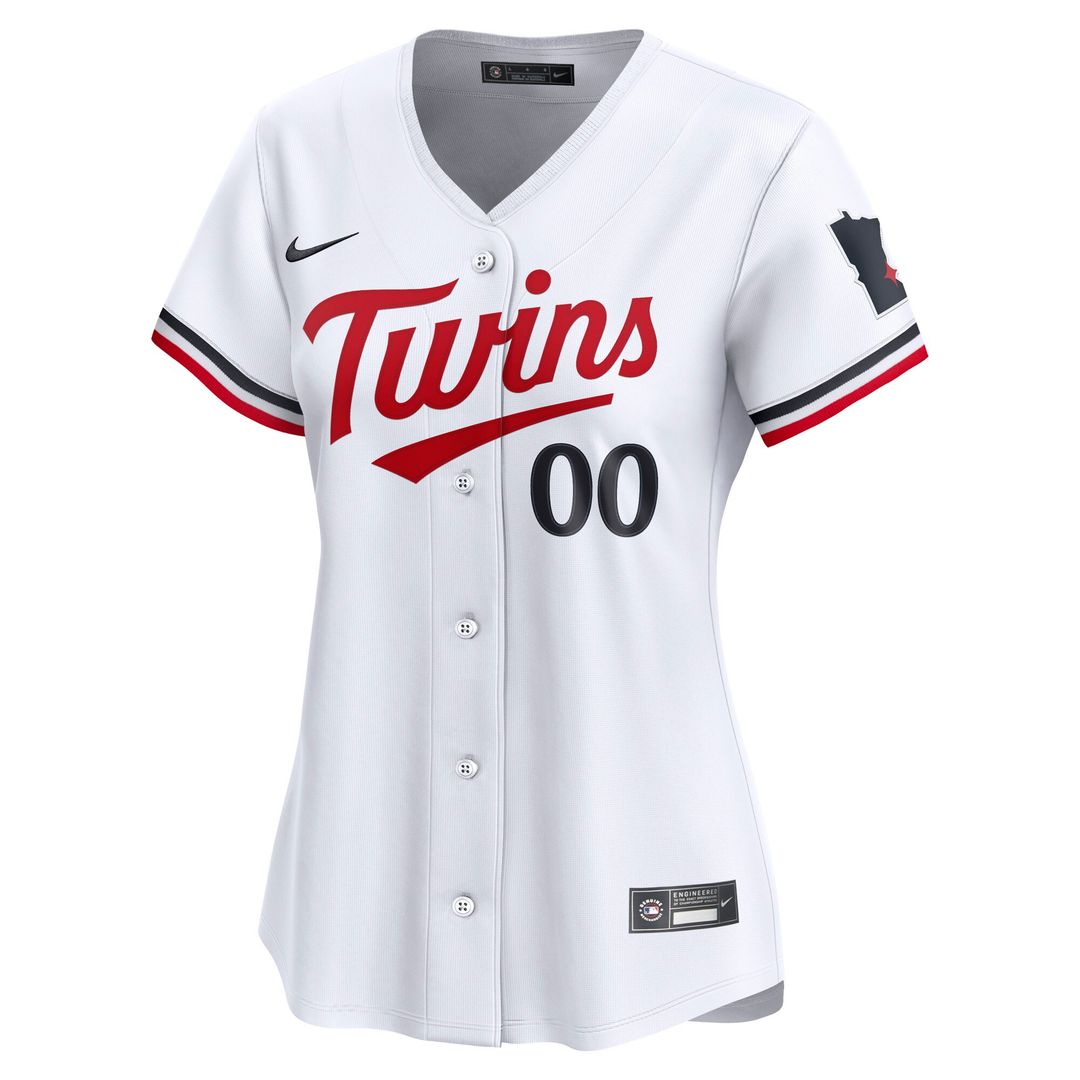 Minnesota Twins Nike Women's Home Limited Custom Jersey - White Team Jersey Sports Fan Apparel