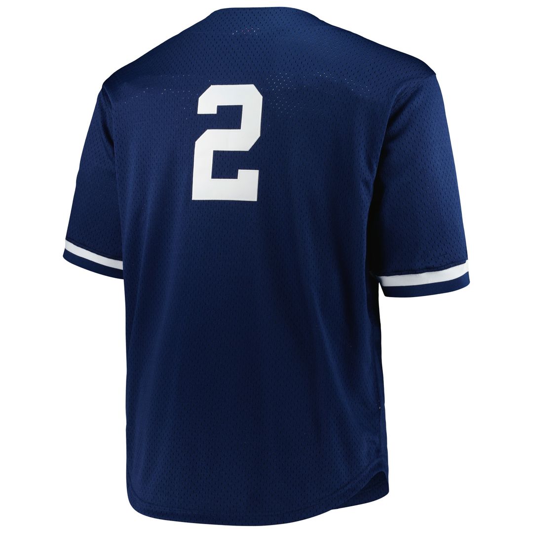New York Yankees Derek Jeter Mitchell & Ness Big & Tall Cooperstown Mesh Batting Practice Jersey - Navy Team Jersey Sports Fan Apparel