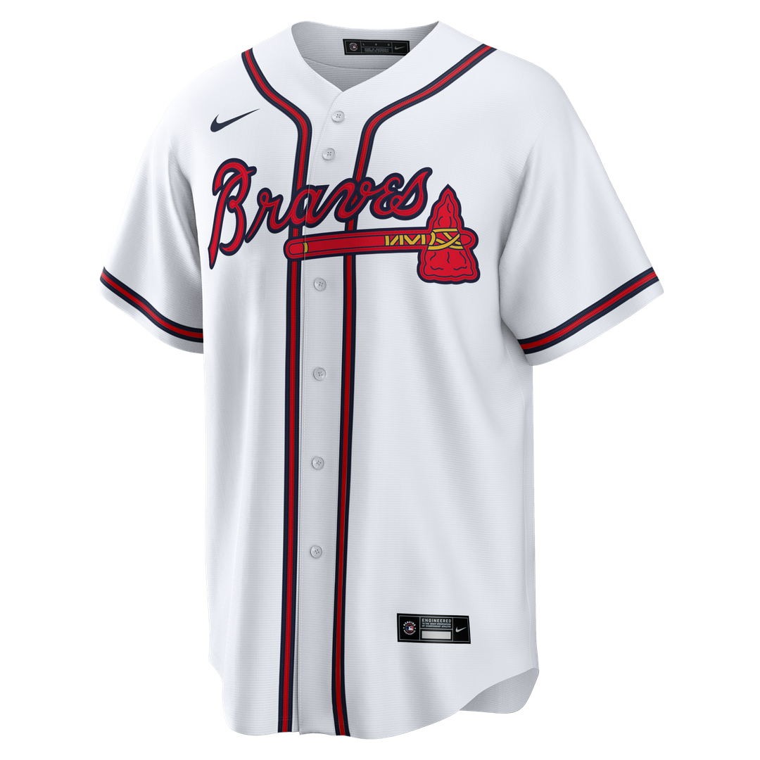 Atlanta Braves Chipper Jones Nike Home Retired Player Replica Jersey - White Team Jersey Sports Fan Apparel