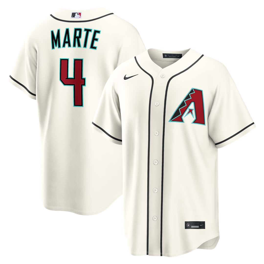 Arizona Diamondbacks Ketel Marte Nike Home Replica Jersey - Cream Team Jersey Sports Fan Apparel