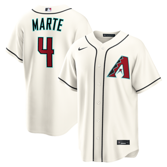 Arizona Diamondbacks Ketel Marte Nike Home Replica Jersey - Cream Team Jersey Sports Fan Apparel