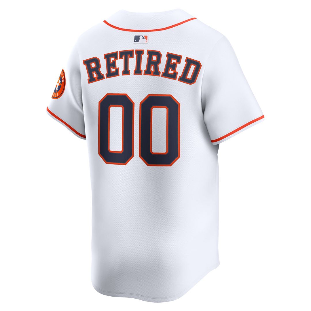 Houston Astros Nike Home Limited Pick - A - Player Retired Roster Jersey - White Team Jersey Sports Fan Apparel