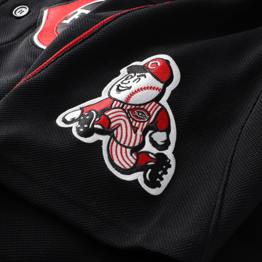 Cincinnati Reds Ken Griffey Jr. Mitchell & Ness Cooperstown Authentic Mesh Batting Practice Jersey - Black Team Jersey Sports Fan Apparel