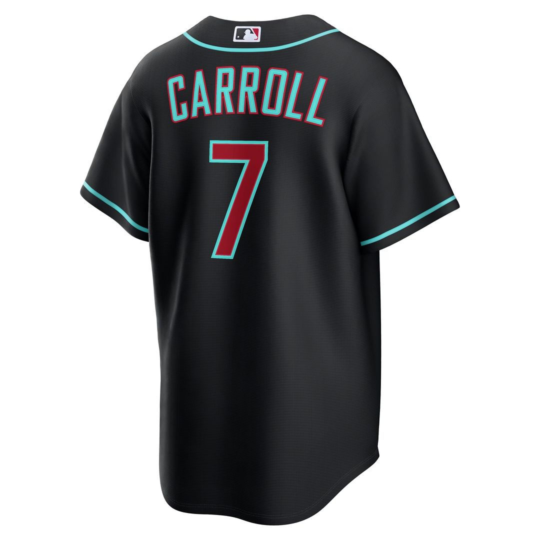 Arizona Diamondbacks Corbin Carroll Nike Alternate Replica Jersey - Black Team Jersey Sports Fan Apparel