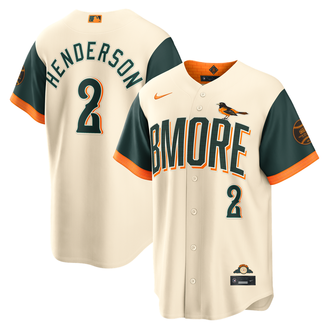Baltimore Orioles Gunnar Henderson Nike 2026 City Connect Stadium Jersey - Cream Team Jersey Sports Fan Apparel