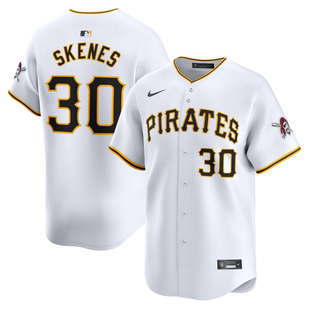 Pittsburgh Pirates Paul Skenes Nike Home Limited Player Jersey - White Team Jersey Sports Fan Apparel