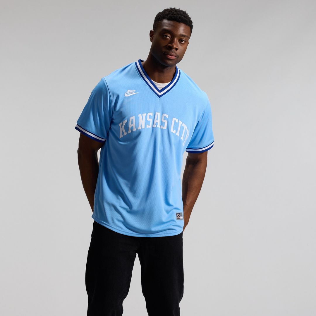 Kansas City Royals Bo Jackson Nike Throwback Cooperstown Limited Jersey - Light Blue Team Jersey Sports Fan Apparel