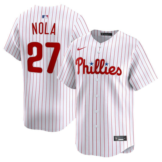 Philadelphia Phillies Aaron Nola Nike Home Limited Player Jersey - White Team Jersey Sports Fan Apparel