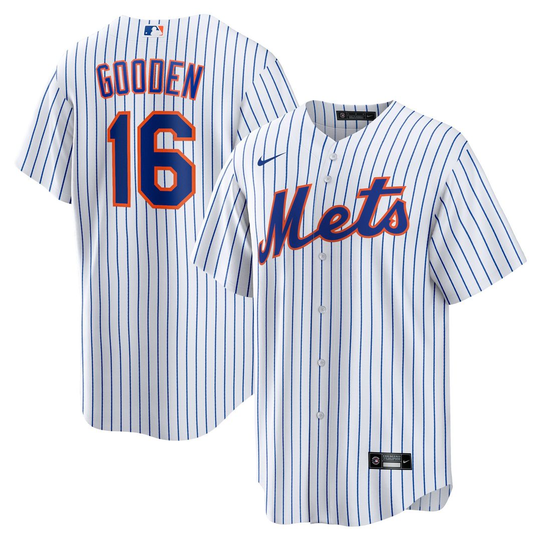 New York Mets Dwight Gooden Nike Home Replica Player Jersey - White Team Jersey Sports Fan Apparel