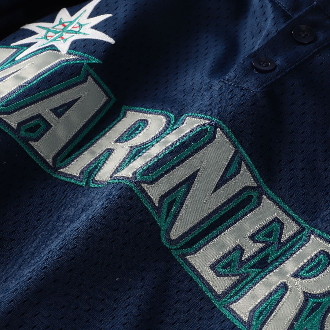 Seattle Mariners Mitchell & Ness Big & Tall Cooperstown Mesh Batting Practice Jersey - Navy Team Jersey Sports Fan Apparel