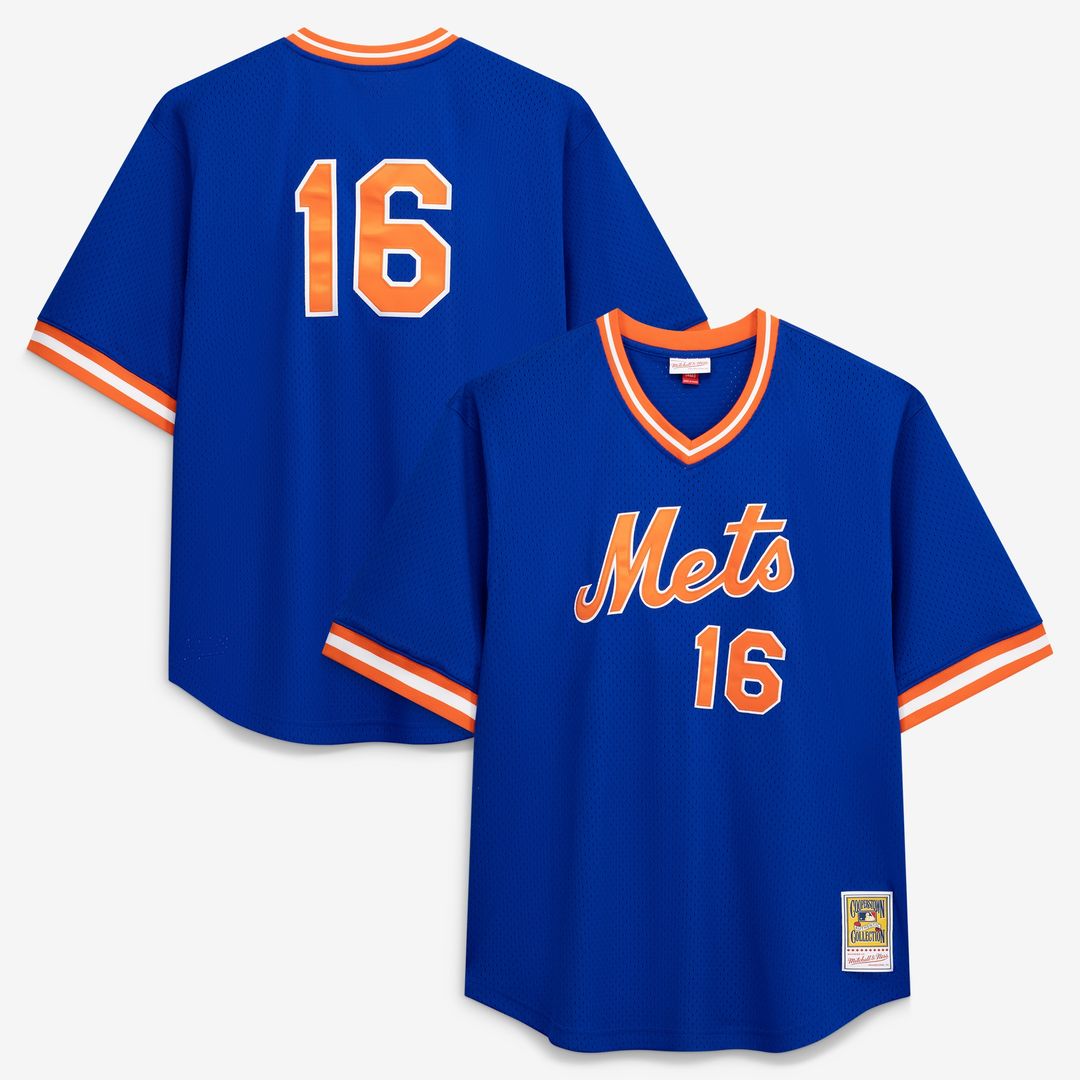 New York Mets Dwight Gooden Profile Big & Tall Cooperstown Mesh Batting Practice Jersey - Royal Team Jersey Sports Fan Apparel
