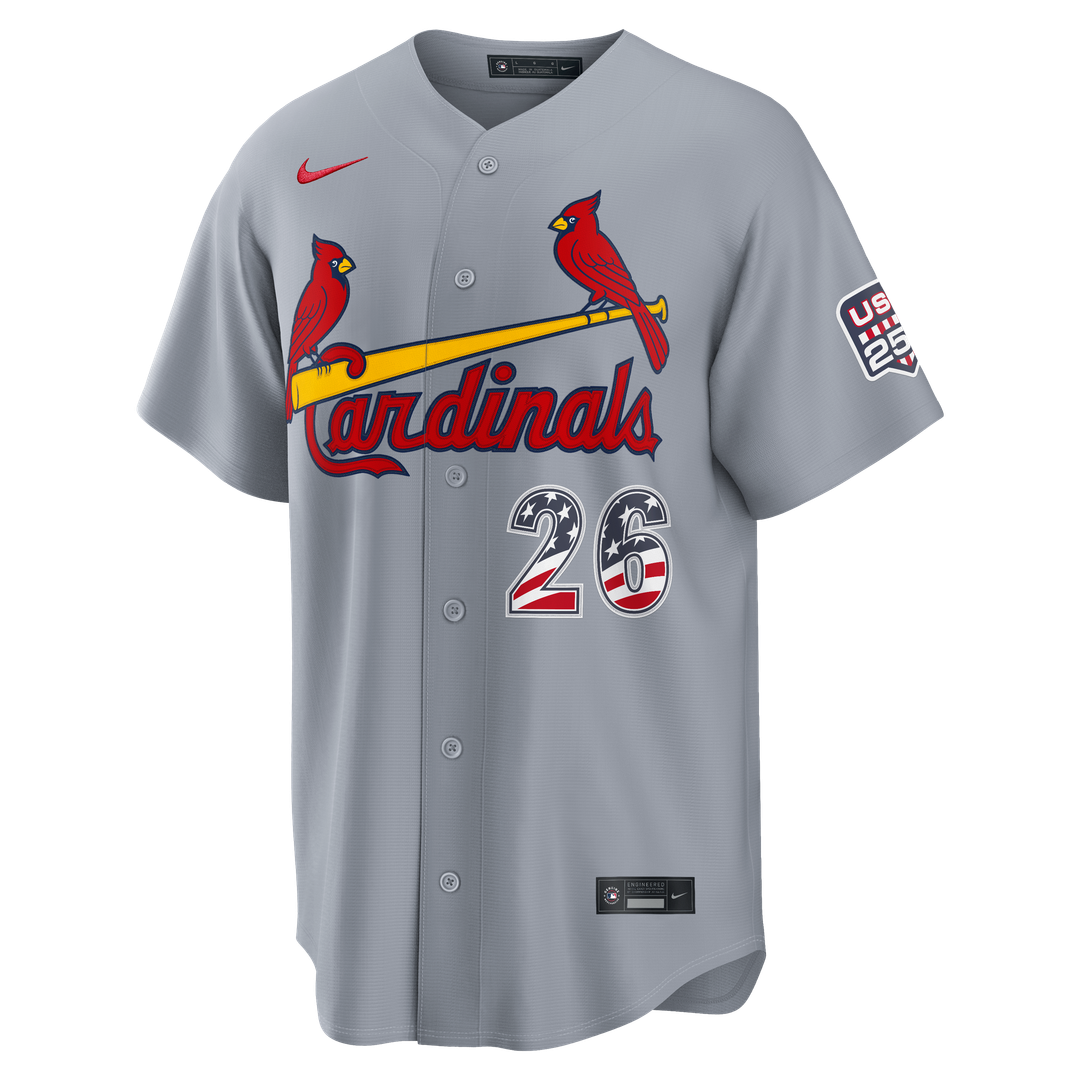 St. Louis Cardinals JJ Wetherholt Nike USA 250 Fourth of July Road Stadium Jersey - Gray Team Jersey Sports Fan Apparel