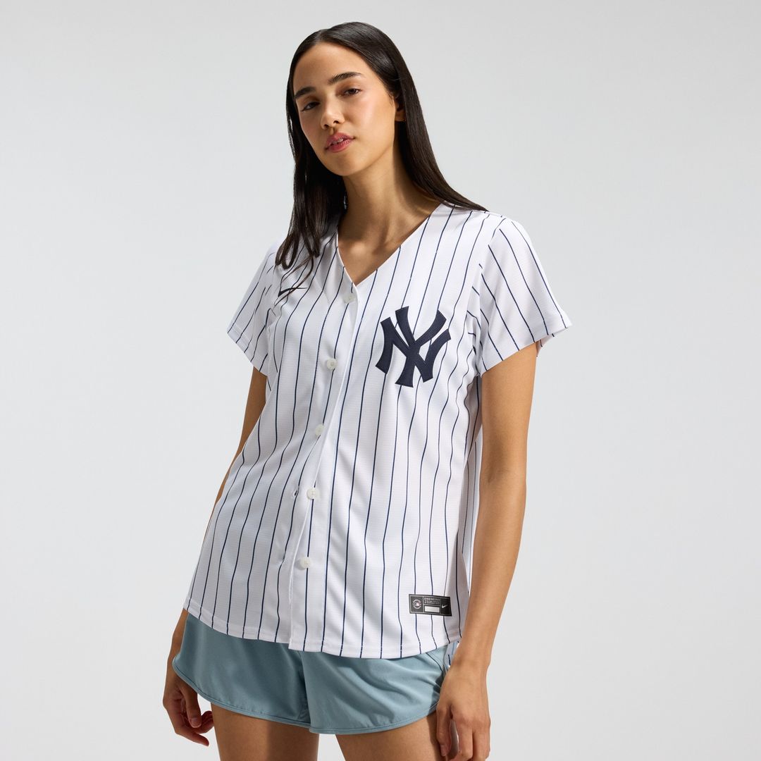 New York Yankees Nike Women's Home Replica Team Jersey - White Team Jersey Sports Fan Apparel