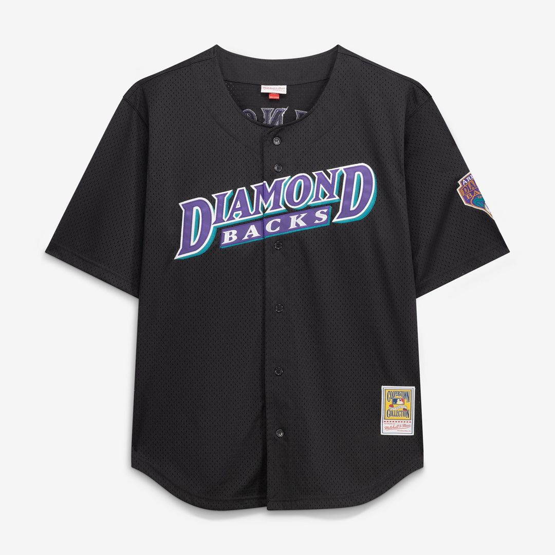 Arizona Diamondbacks Randy Johnson Mitchell & Ness Big & Tall Cooperstown Mesh Batting Practice Jersey - Black Team Jersey Sports Fan Apparel