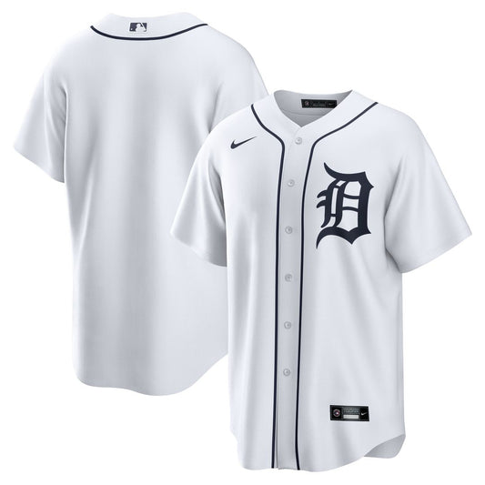 Detroit Tigers Nike Home Replica Team Jersey - White Team Jersey Sports Fan Apparel