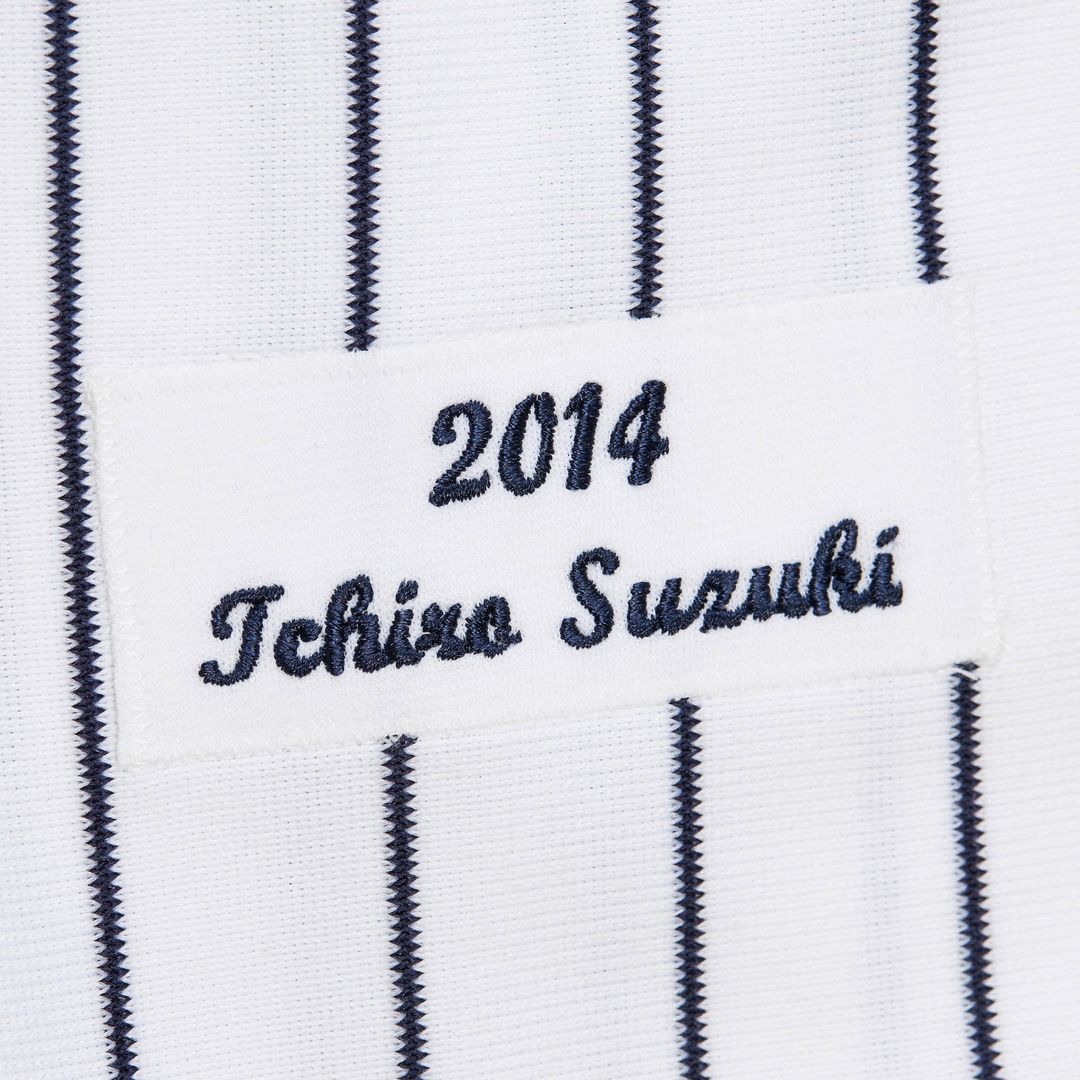 New York Yankees Ichiro Suzuki Mitchell & Ness 2014 Cooperstown Authentic Throwback Jersey - White Team Jersey Sports Fan Apparel
