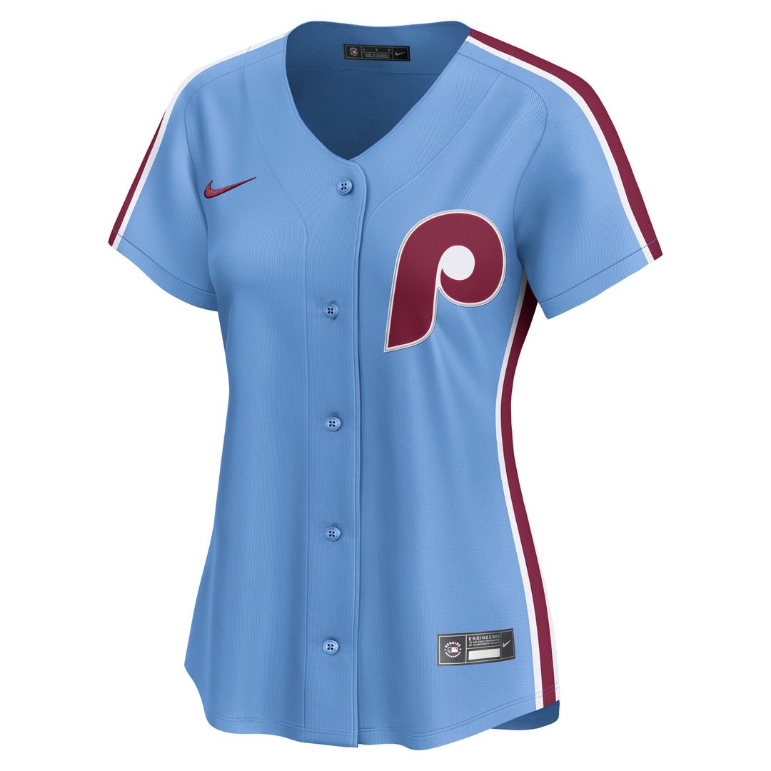 Philadelphia Phillies Nike Women's Alternate Limited Jersey - Light Blue Team Jersey Sports Fan Apparel