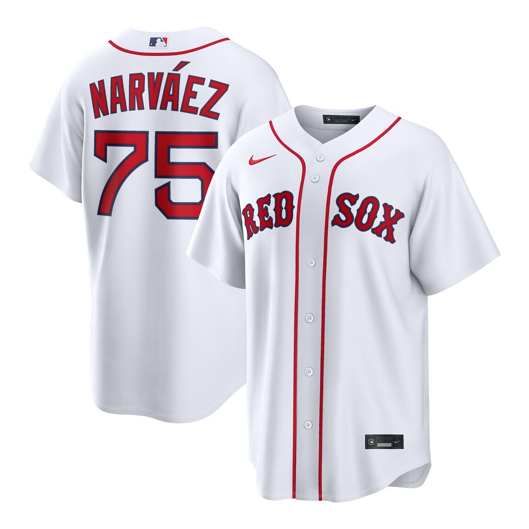 Boston Red Sox Carlos Narváez Nike Home Replica Jersey - White Team Jersey Sports Fan Apparel