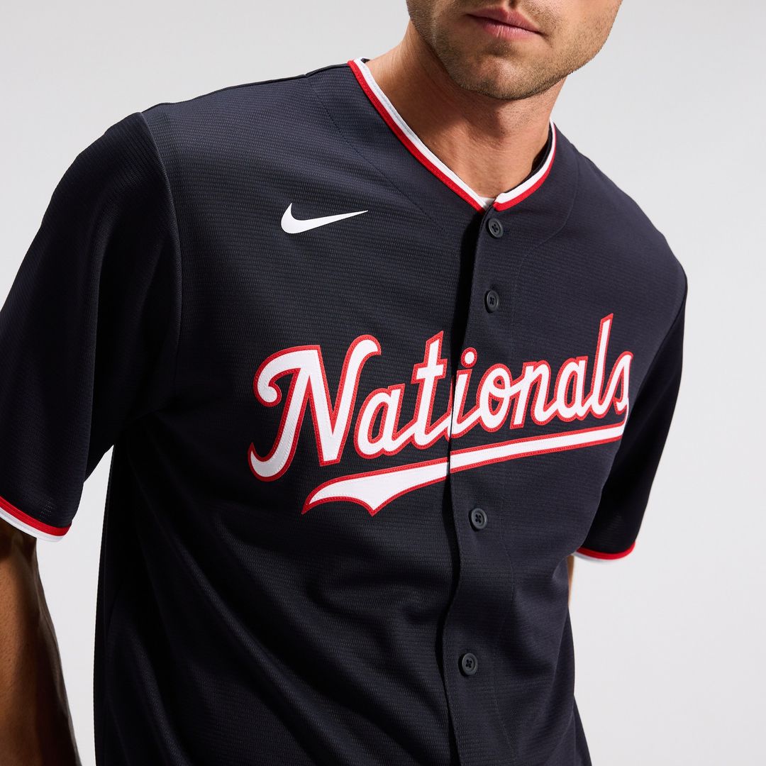 Washington Nationals Dylan Crews Nike Alternate Replica Jersey - Navy Team Jersey Sports Fan Apparel