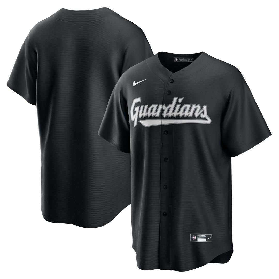 Cleveland Guardians Nike Replica Jersey - Black Team Jersey Sports Fan Apparel