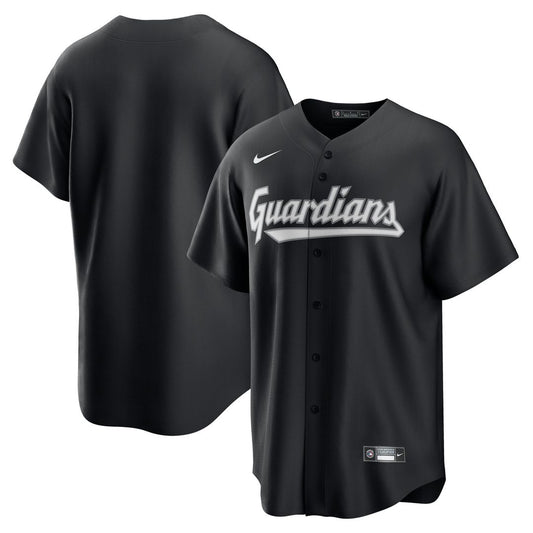 Cleveland Guardians Nike Replica Jersey - Black Team Jersey Sports Fan Apparel