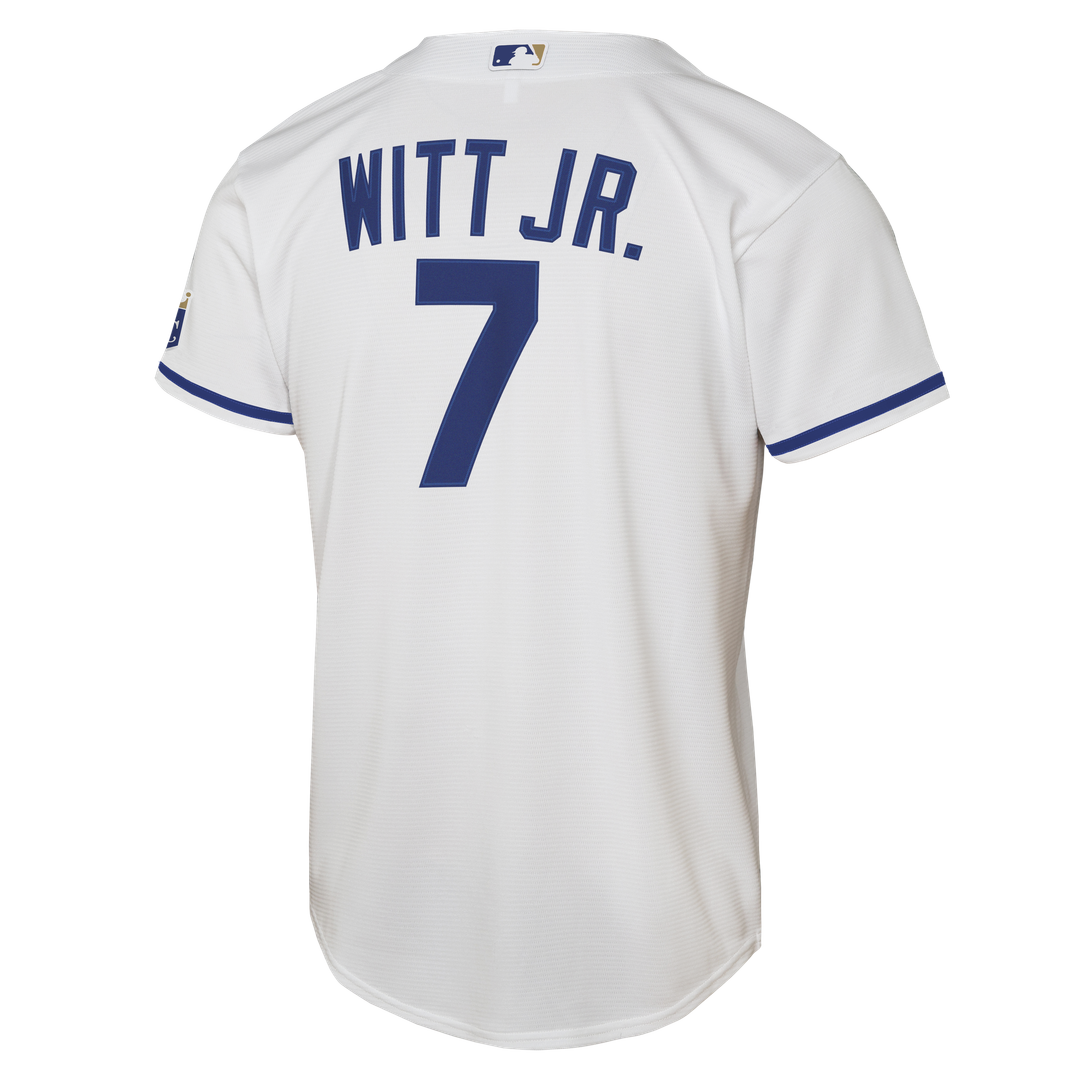 Kansas City Royals Bobby Witt Jr. Nike Youth Alternate Stadium Jersey - Light Blue Team Jersey Sports Fan Apparel