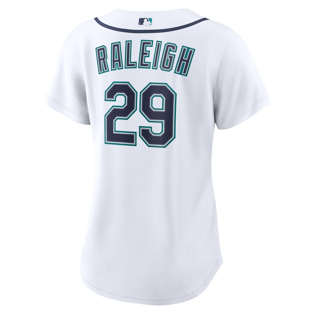 Seattle Mariners Cal Raleigh Nike Women's Home Replica Jersey - White Team Jersey Sports Fan Apparel