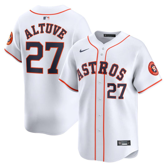 Houston Astros Jose Altuve Nike Home Limited Player Jersey - White Team Jersey Sports Fan Apparel