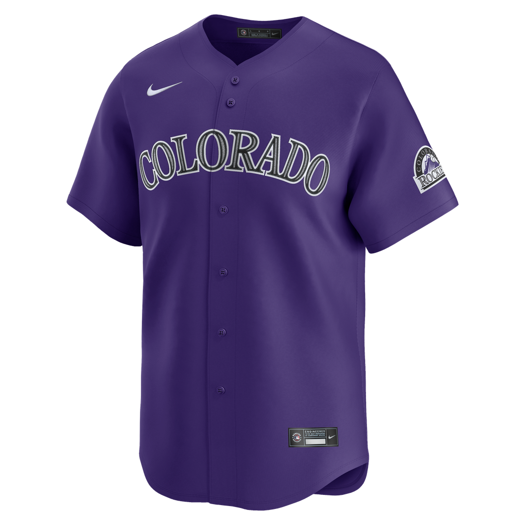 Colorado Rockies Nike Alternate Limited Jersey - Purple Team Jersey Sports Fan Apparel
