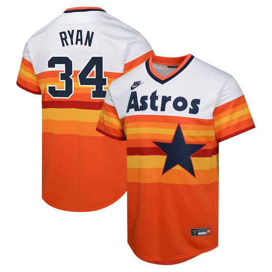 Houston Astros Nolan Ryan Nike Youth Cooperstown Limited Player Jersey - White Team Jersey Sports Fan Apparel