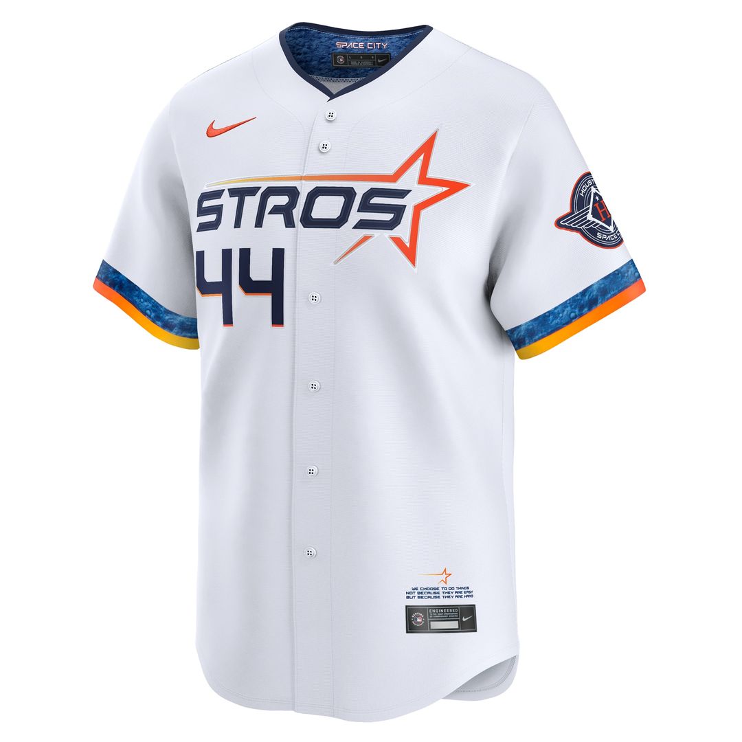 Houston Astros Yordan Alvarez Nike 2025 City Connect Limited Player Jersey - White Team Jersey Sports Fan Apparel