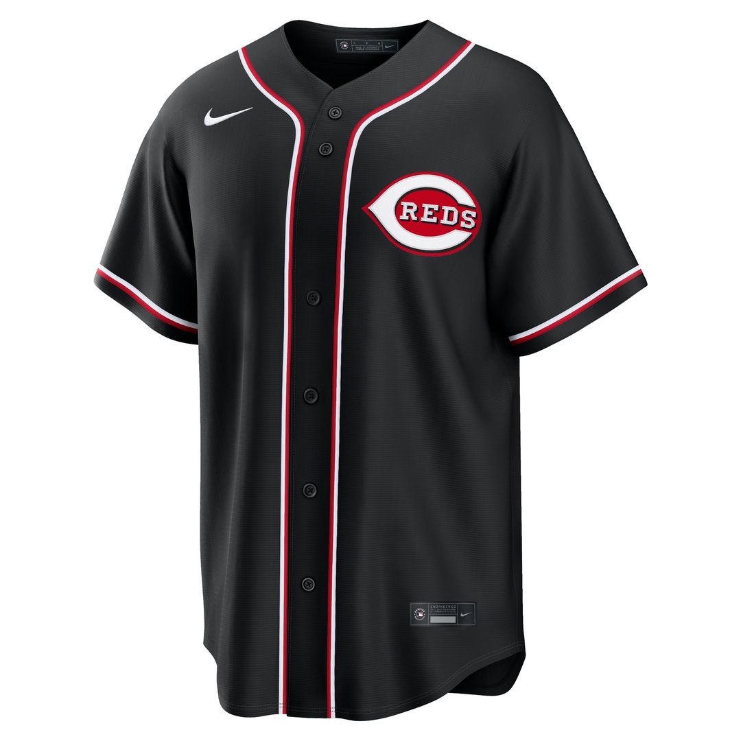 Cincinnati Reds Elly De La Cruz Nike Fashion Replica Black Out Jersey Team Jersey Sports Fan Apparel