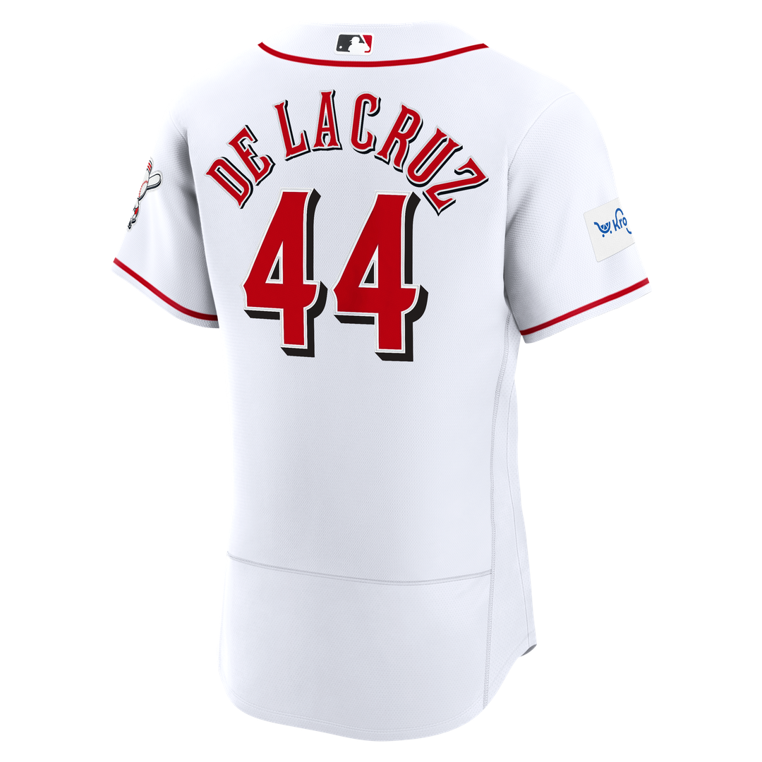 Cincinnati Reds Elly De La Cruz Nike Alternate Authentic Sponsor Patch Jersey - Red Team Jersey Sports Fan Apparel