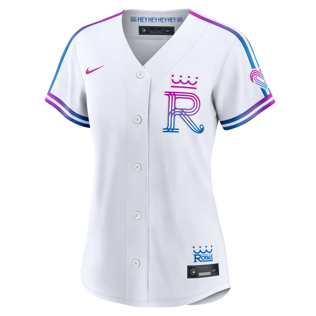 Kansas City Royals Nike Women's 2026 City Connect Stadium Jersey - White Team Jersey Sports Fan Apparel