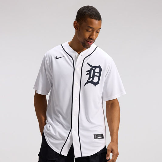 Detroit Tigers Nike Home Replica Jersey - White Team Jersey Sports Fan Apparel