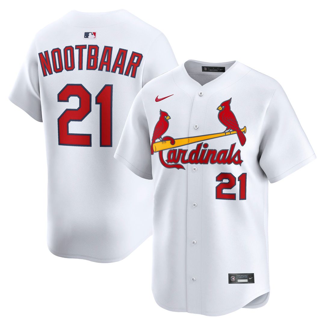 St. Louis Cardinals Lars Nootbaar Nike Home Limited Player Jersey - White Team Jersey Sports Fan Apparel