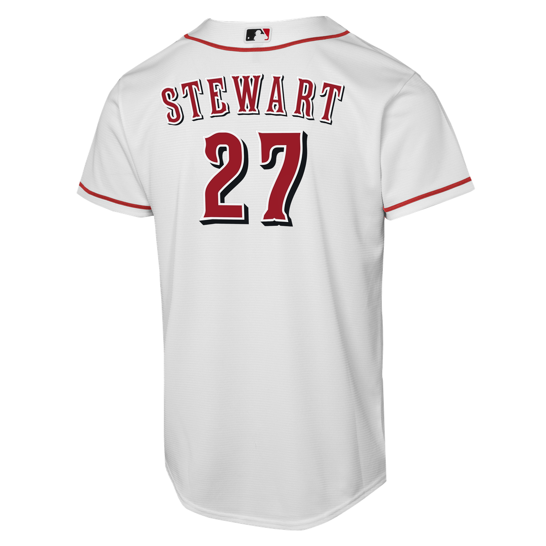 Cincinnati Reds Sal Stewart Nike Youth Home Replica Player Jersey - White Team Jersey Sports Fan Apparel