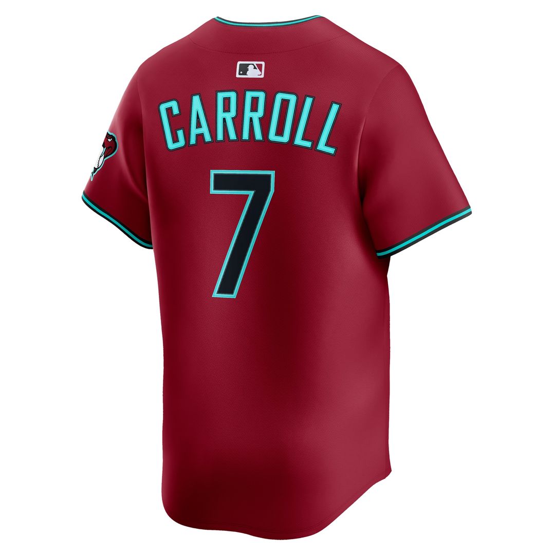 Arizona Diamondbacks Corbin Carroll Nike Alternate Limited Jersey - Red Team Jersey Sports Fan Apparel