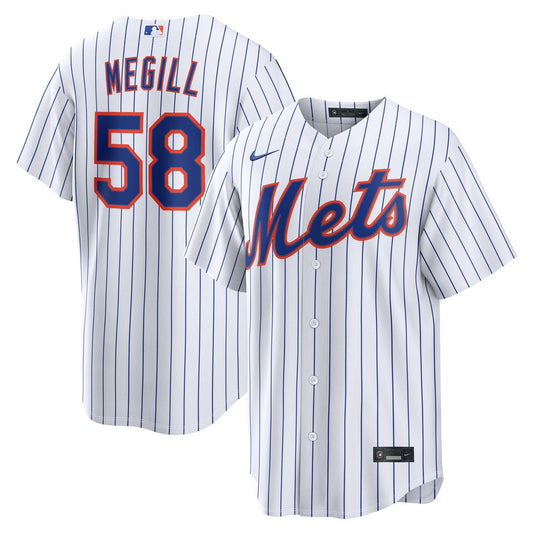 New York Mets Tylor Megill Nike Home Replica Jersey - White Team Jersey Sports Fan Apparel