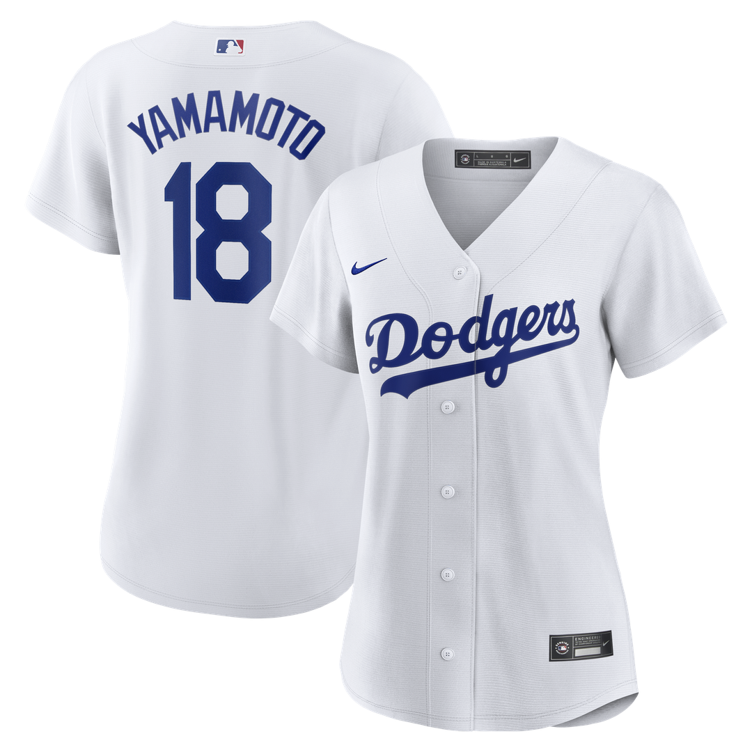 Los Angeles Dodgers Yoshinobu Yamamoto Nike Women's Replica Jersey - White Team Jersey Sports Fan Apparel