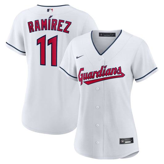 Cleveland Guardians Jose Ramirez Nike Women's Home Replica Player Jersey - White Team Jersey Sports Fan Apparel