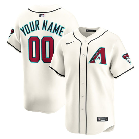 Arizona Diamondbacks Nike Home Limited Custom Jersey - Cream Team Jersey Sports Fan Apparel