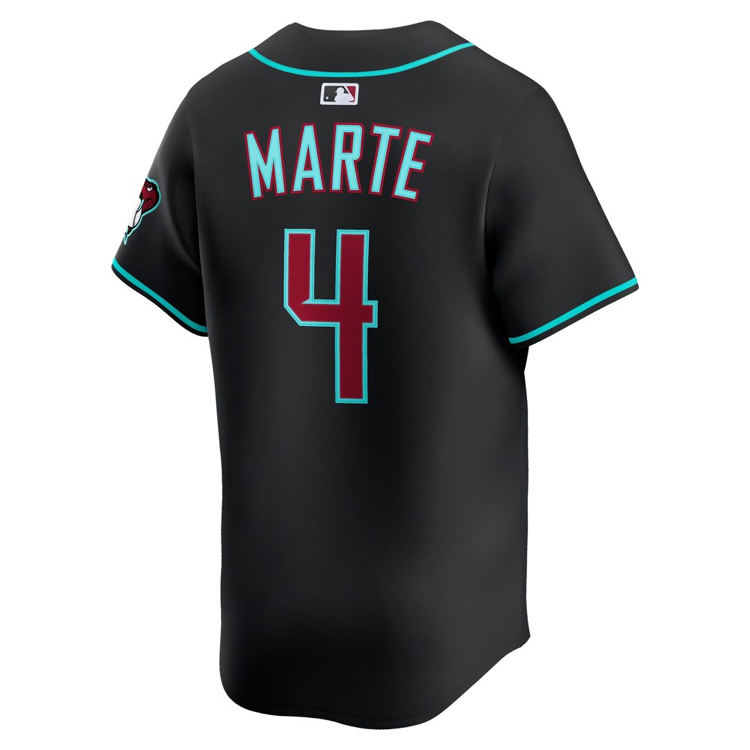 Arizona Diamondbacks Ketel Marte Nike Alternate Limited Jersey - Black Team Jersey Sports Fan Apparel