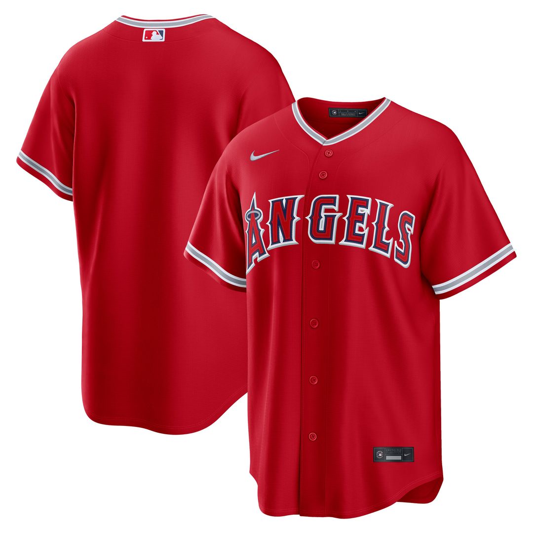 Los Angeles Angels Nike Alternate Replica Jersey - Red Team Jersey Sports Fan Apparel