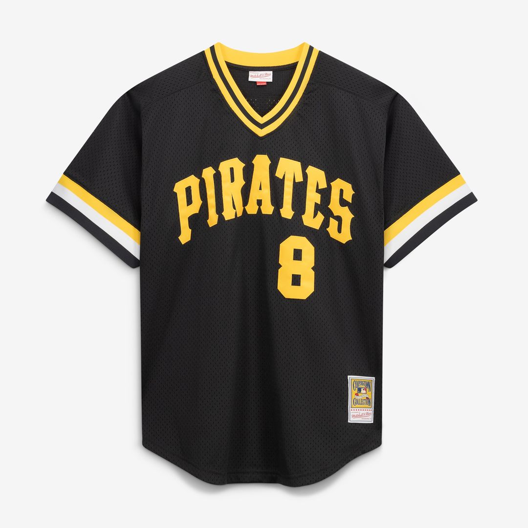 Pittsburgh Pirates Willie Stargell Mitchell & Ness Cooperstown Big & Tall Mesh Batting Practice Jersey - Black Team Jersey Sports Fan Apparel